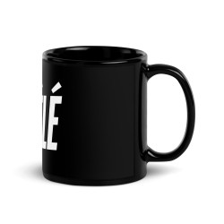 Black glossy mug