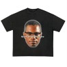 Malcom X premium heavyweight tee black