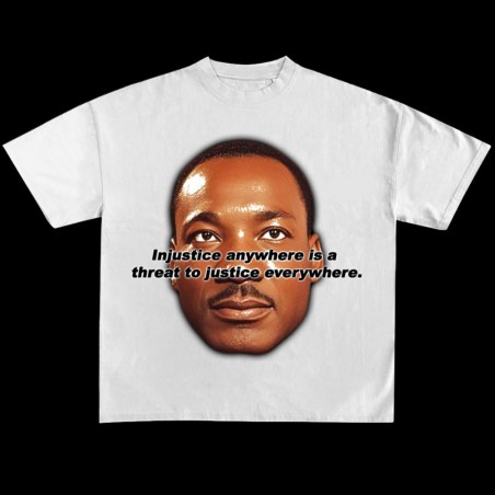 Martin Luther King premium heavyweight white tee