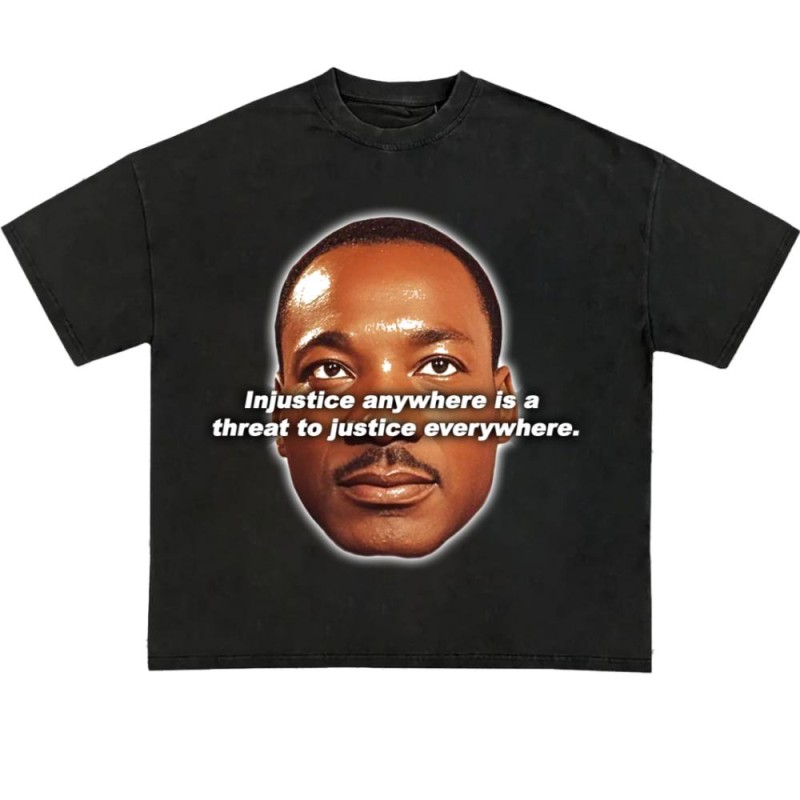 Martin Luther King premium heavyweight black tee
