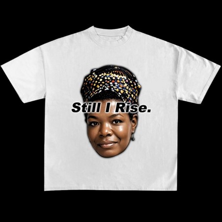 Maya Angelou premium heavyweight white tee